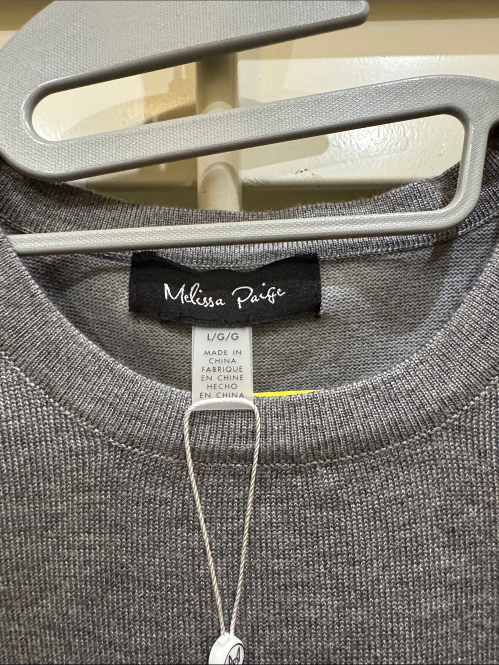 Melissa Paige Gray Crew Neck Sweater - Picture 3 of 6
